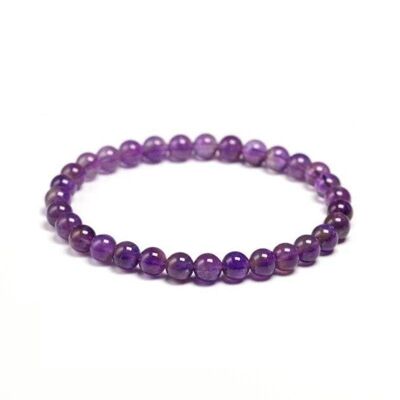 Amethyst bracelet 6mm