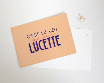 C'est le jeu ma pauv'Lucette - Carte postale 2