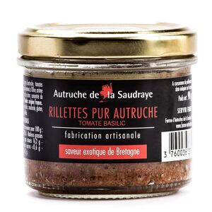 Rillettes pur Autruche Tomate Basilic – 90 g