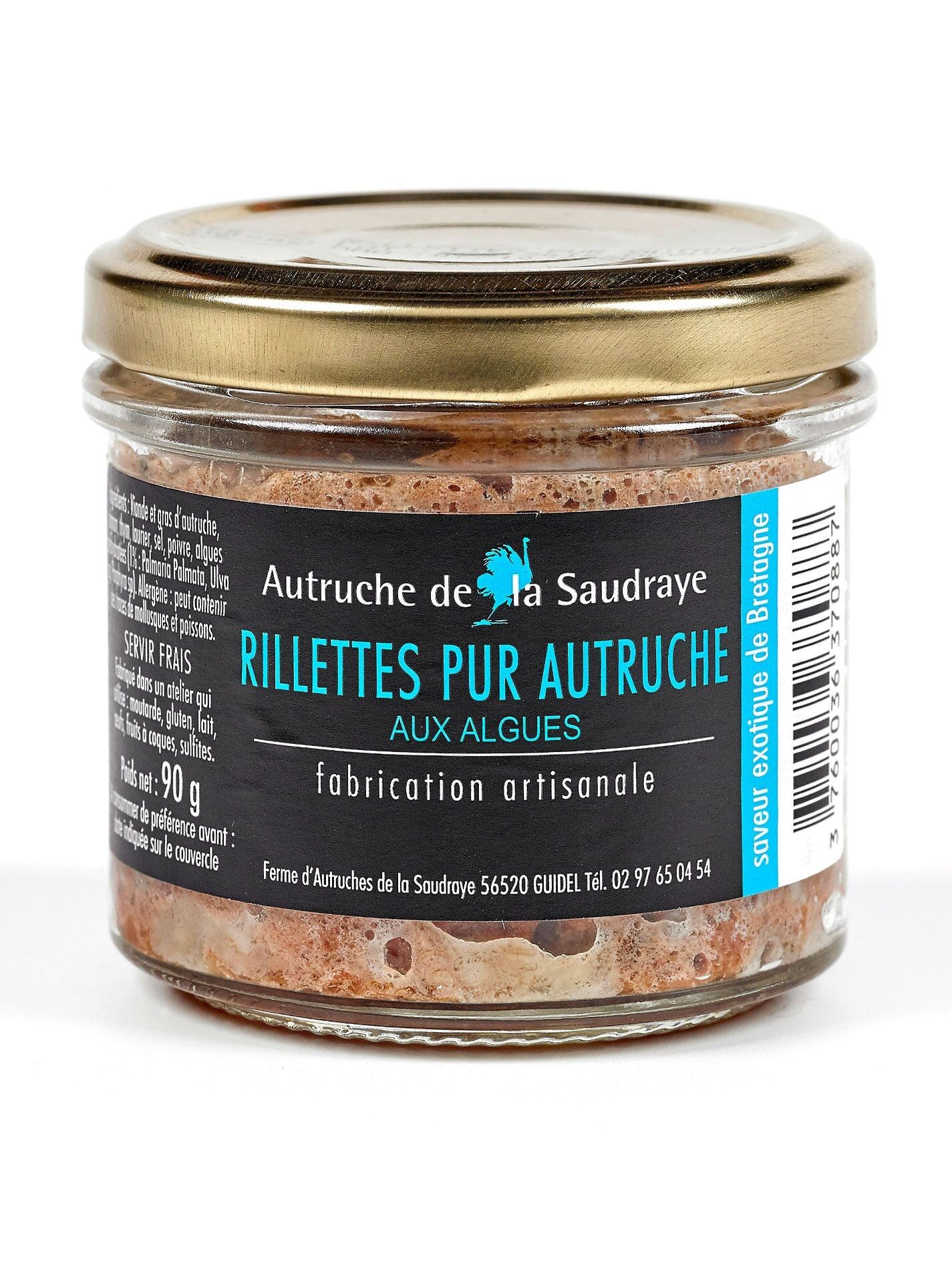 Rillettes di Puro Struzzo con Alghe – 90 g
