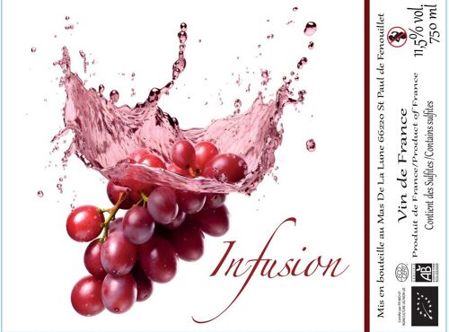 Infusion - NOUVEAU - Vin Nature Biologique - Rouge