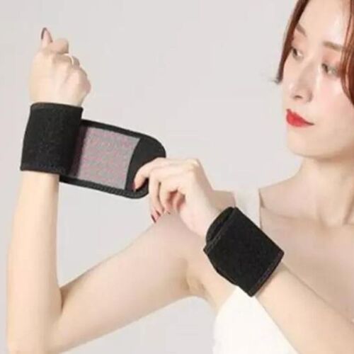 WRIST SUPPORT : Paire de Protèges Poignet Tourmaline Magnétiques Autochauffants Anti Arthrose