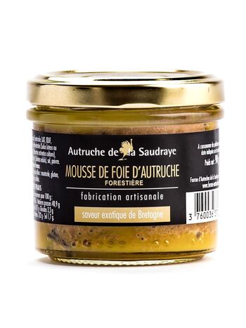 Mousse de foie d’Autruche Nature – 90 g