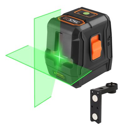 Niveau Laser, Laser Croix Vert 30m, Laser Brillant Indépendant à 110°, IP54 Etanche, Auto-Nivellement, 360° SC-L07G