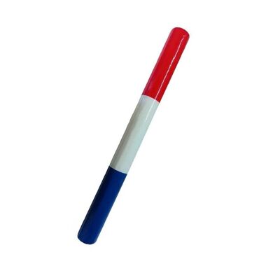 Illuminated foam tube stick with tri-color blue/white/red LED France