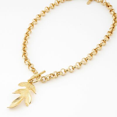 Autumn leaf necklace