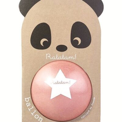 Petit ballon panda rose 12 cm