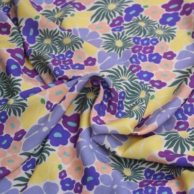 Viscose fabric - Flower Power