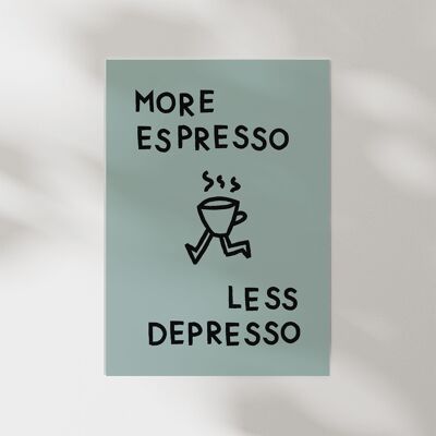 Poster für Kaffeeliebhaber • Wandkunst • Typografie Poster • Kaffee Poster • Geschenk für Kaffeeliebhaber • Deko für Kaffeebar oder Café