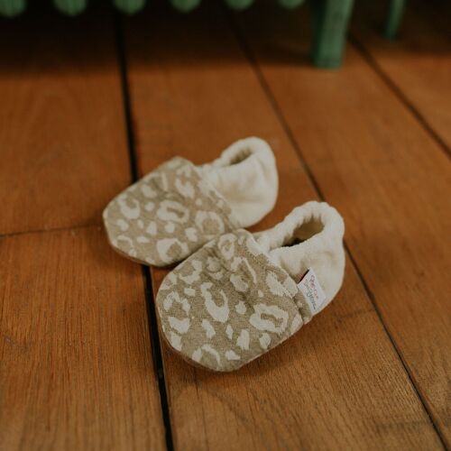 Chaussons LEOPARD KAKI