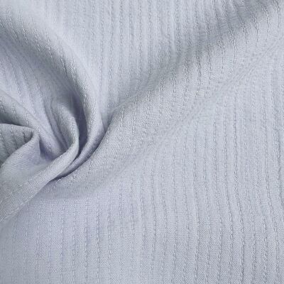Tela de algodón bordada TWIN - Azul cielo