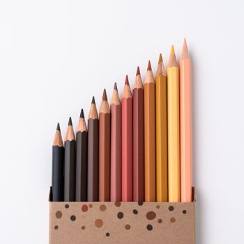12 crayons de tons de peau 3
