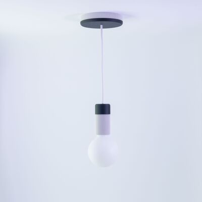 SATI TANGO NOIR - Blanc - suspension équipé de K.no.P pour un montage SANS OUTIL sur DCL