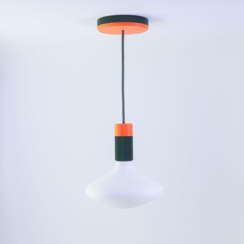 SATI TANGO ORANGE - vert - suspension équipé de K.no.P pour un montage SANS OUTIL sur DCL