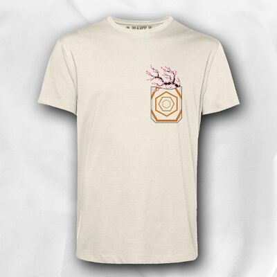 Camiseta con bolsillo "Sakura Magic" - B.DESEAR.B - Esencial