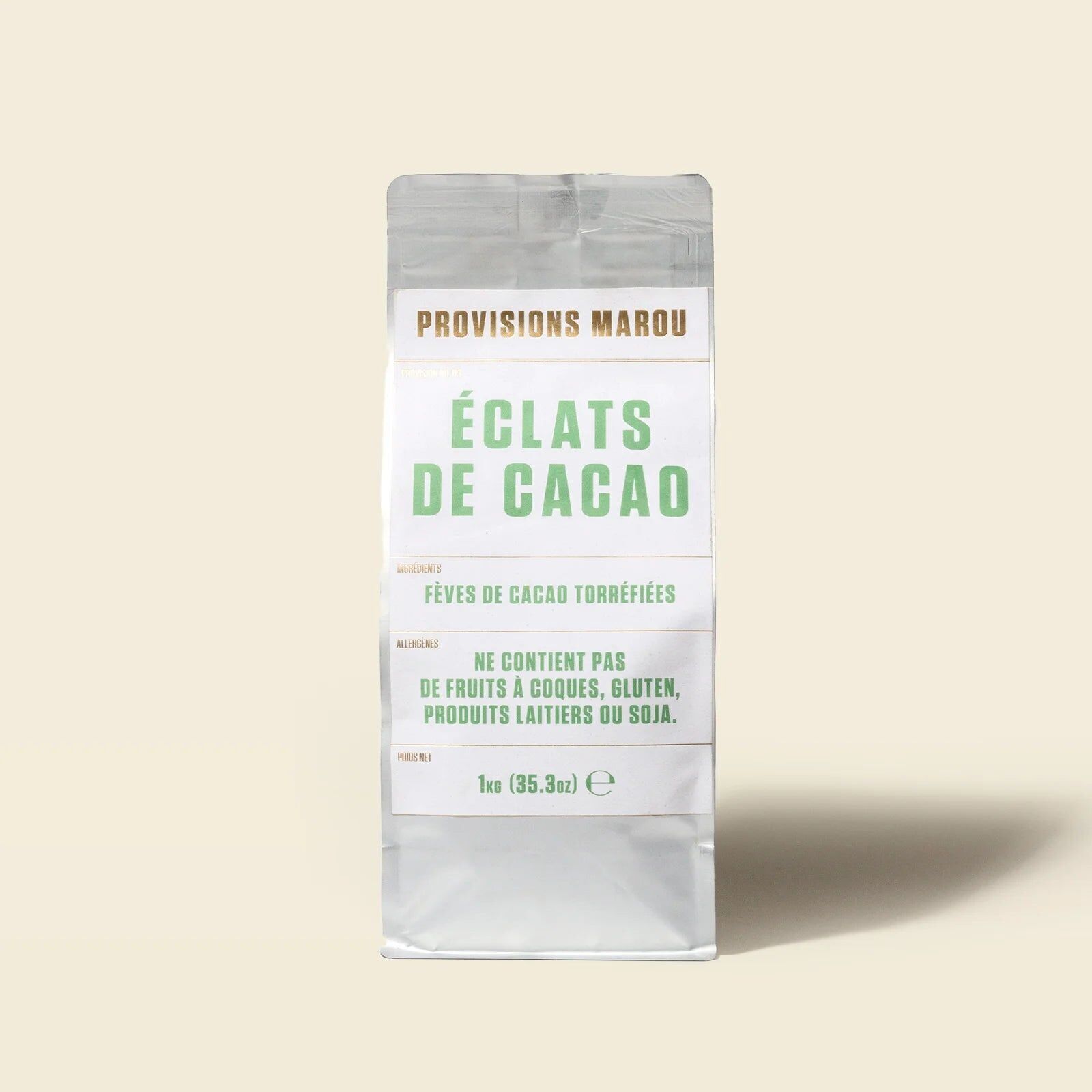 100% Cocoa Bean Nuggets – 1 kg Bag – Grand Cru Vietnam – Decor, Inclusion & Professional Pastry