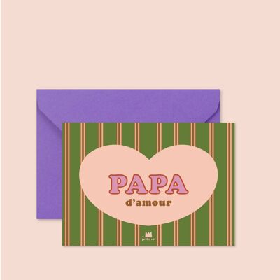 Karte + Umschlag – Liebe Papa