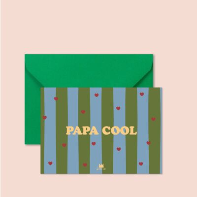Carte + enveloppe -  Papa cool