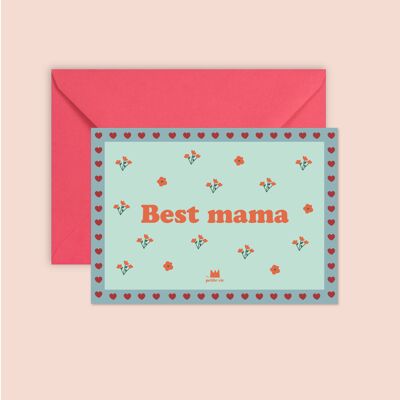 Karte + Umschlag - Beste Mama