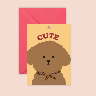 Carte + enveloppe -  Cute