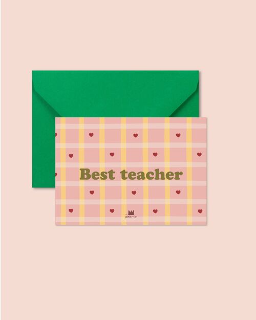 Carte + enveloppe -  Best teacher