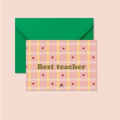 Card + envelope - Best teacher