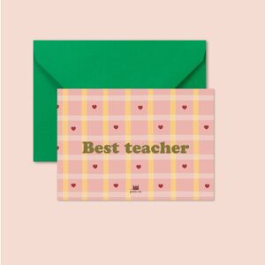 Carte + enveloppe -  Best teacher