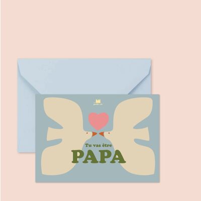 Karte + Umschlag – Du wirst Papa