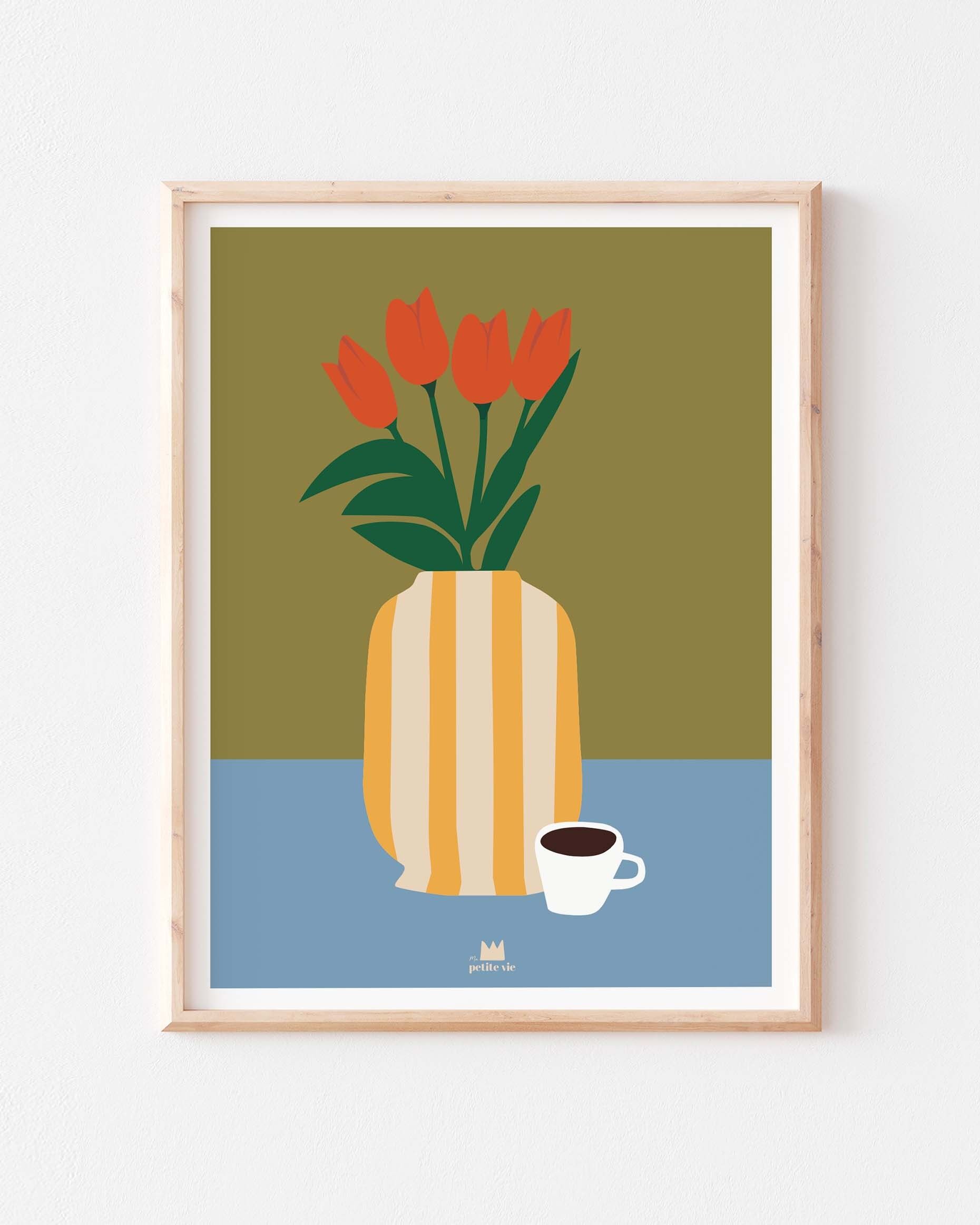 Manifesto "Poetico": Tulipani (30 x 40 cm)