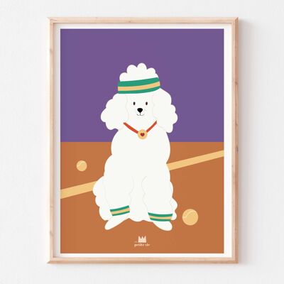 Poster - Tennis Poodle