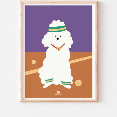 Poster - Tennis Poodle