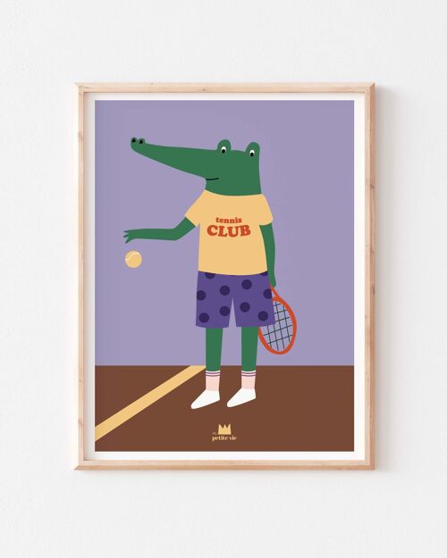 Affiche - Crocodile Tennis