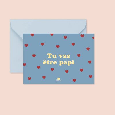 Card + envelope - You're going to be a grandpa
