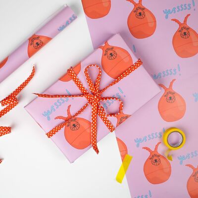 Papel de regalo Space Hopper | Hojas de papel de regalo | Papel del arte