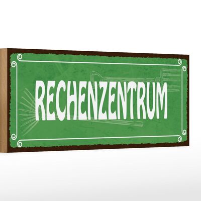 Holzschild Spruch 27x10cm Rechenzentrum Gärtner Garten Deko