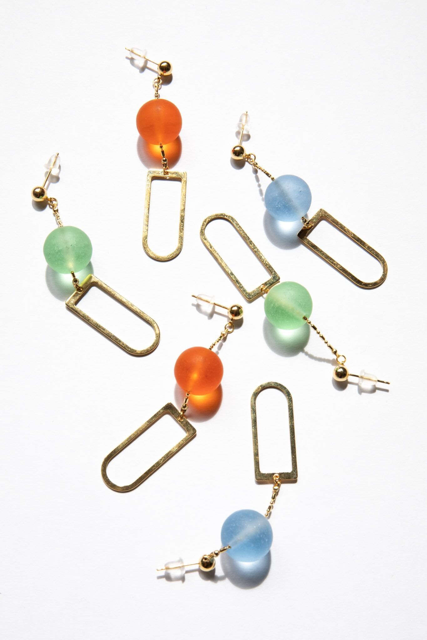 Große Glasohrringe D