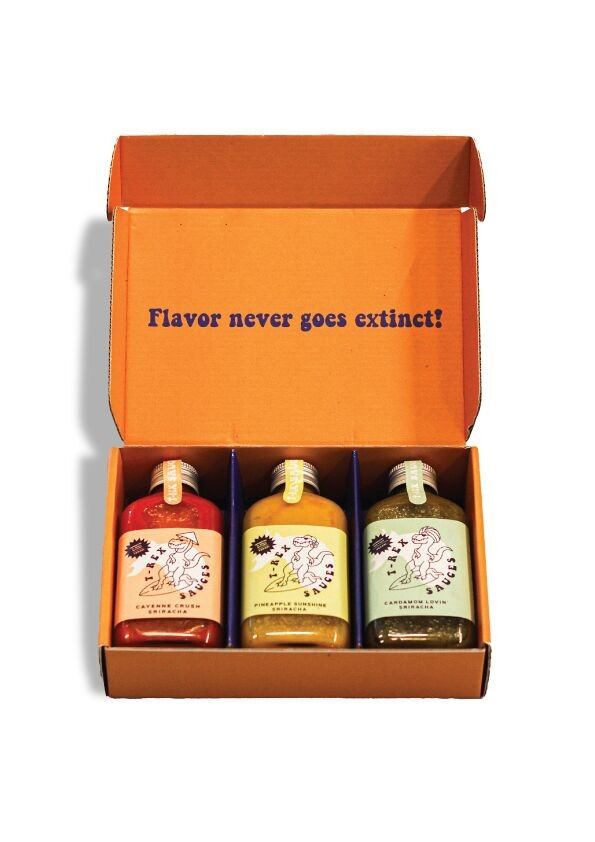 Confezione regalo di salse T-Rex