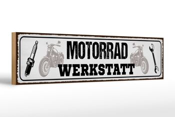 Panneau en bois indiquant 46x10cm, panneau décoratif pour outil d'atelier de moto 1