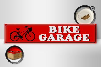 Panneau de rue en bois 46x10cm, garage à vélo, décoration de vélo 2