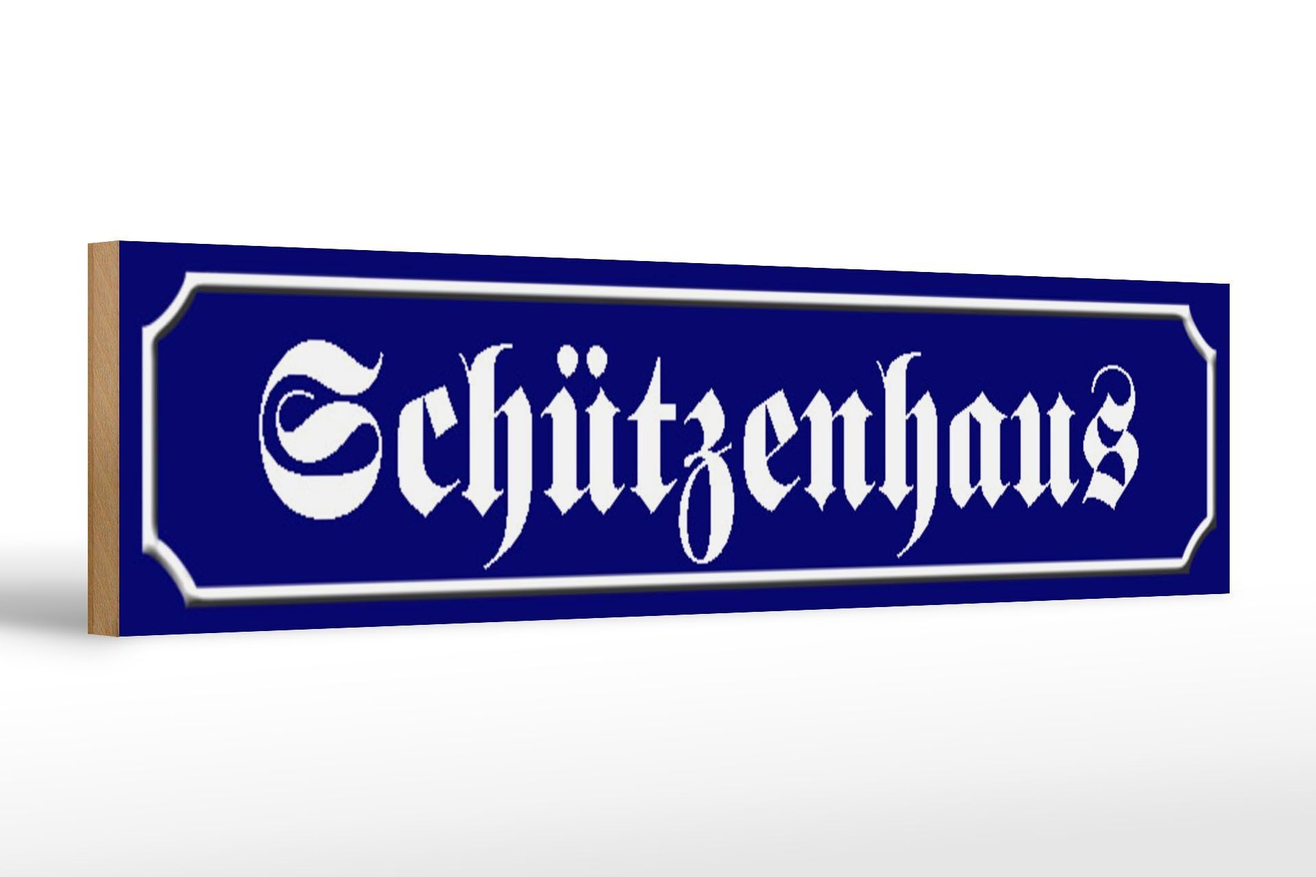 Cartello stradale in legno 46x10 cm decorazione della casa di tiro