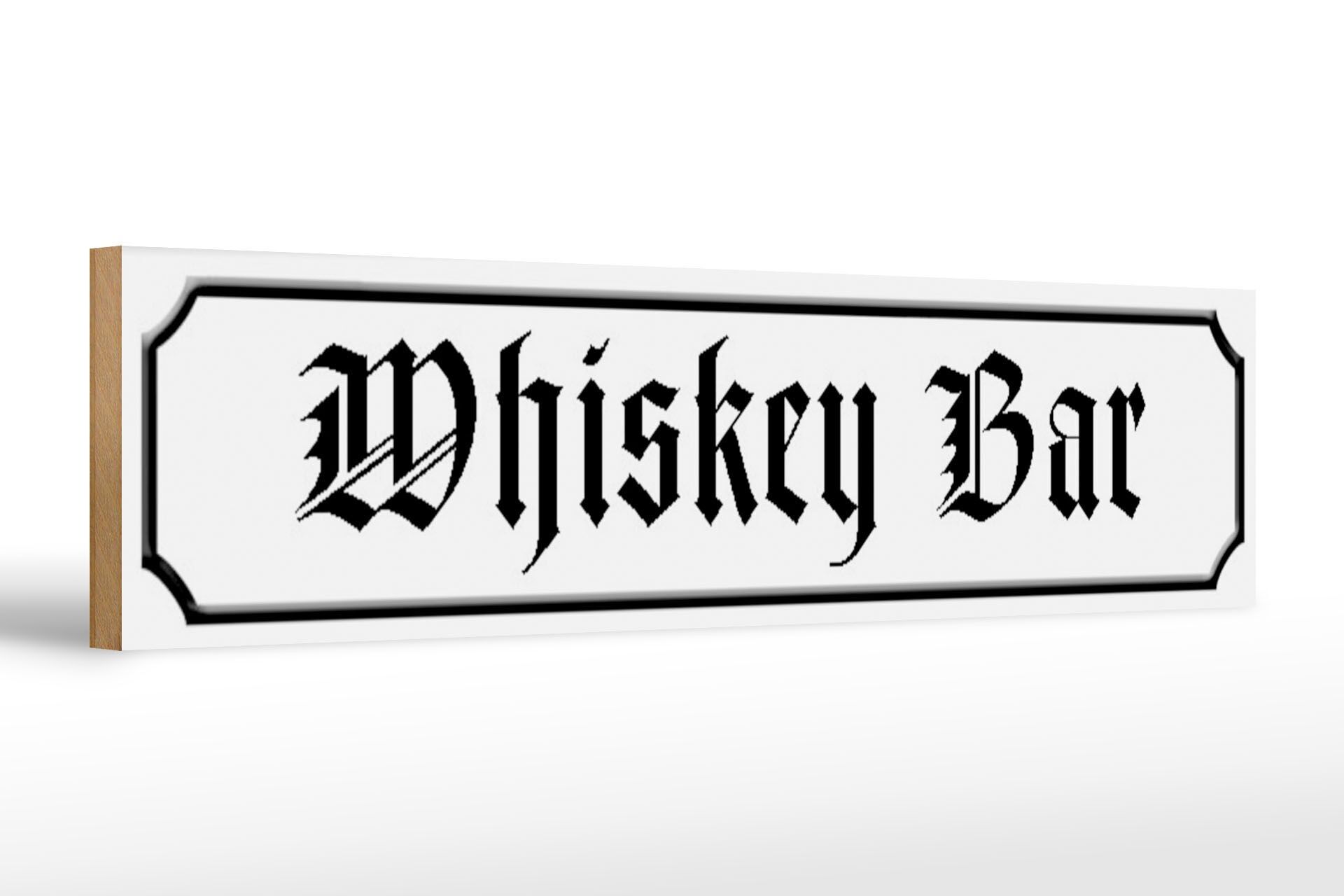 Cartello in legno 46x10 cm Decorazione cucina pub whisky bar