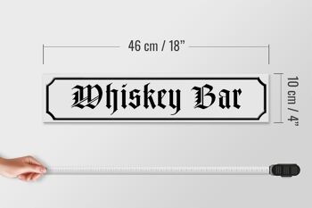 Panneau en bois 46x10cm, décoration de cuisine, Bar à whisky, Pub 4