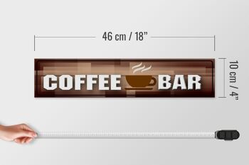 Panneau décoratif en bois pour café, 46x10cm, pour café, Bar, café, terrasse 4