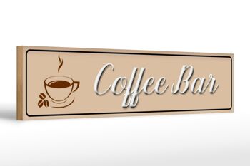 Panneau décoratif en bois pour café, tasse de bar à café, 46x10cm 1