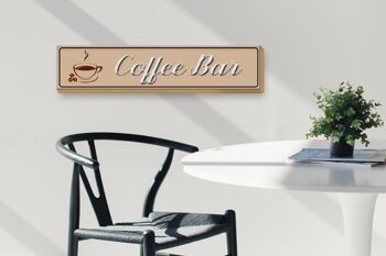 Panneau décoratif en bois pour café, tasse de bar à café, 46x10cm 3