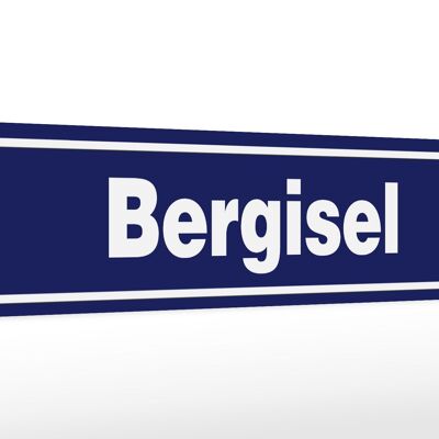 Letrero de madera nota 46x10cm decoración Bergisel