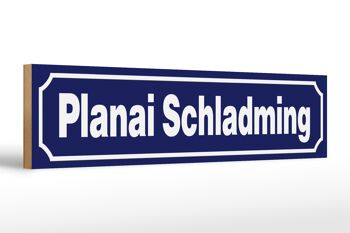 Panneau d'affichage en bois 46x10cm Décoration Planai Schladming 1