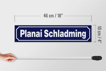 Panneau d'affichage en bois 46x10cm Décoration Planai Schladming 4