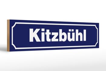 Panneau en bois avis 46x10cm Panneau décoratif Kitzbühl 1