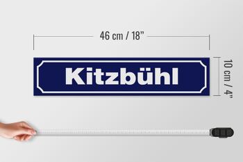 Panneau en bois avis 46x10cm Panneau décoratif Kitzbühl 4
